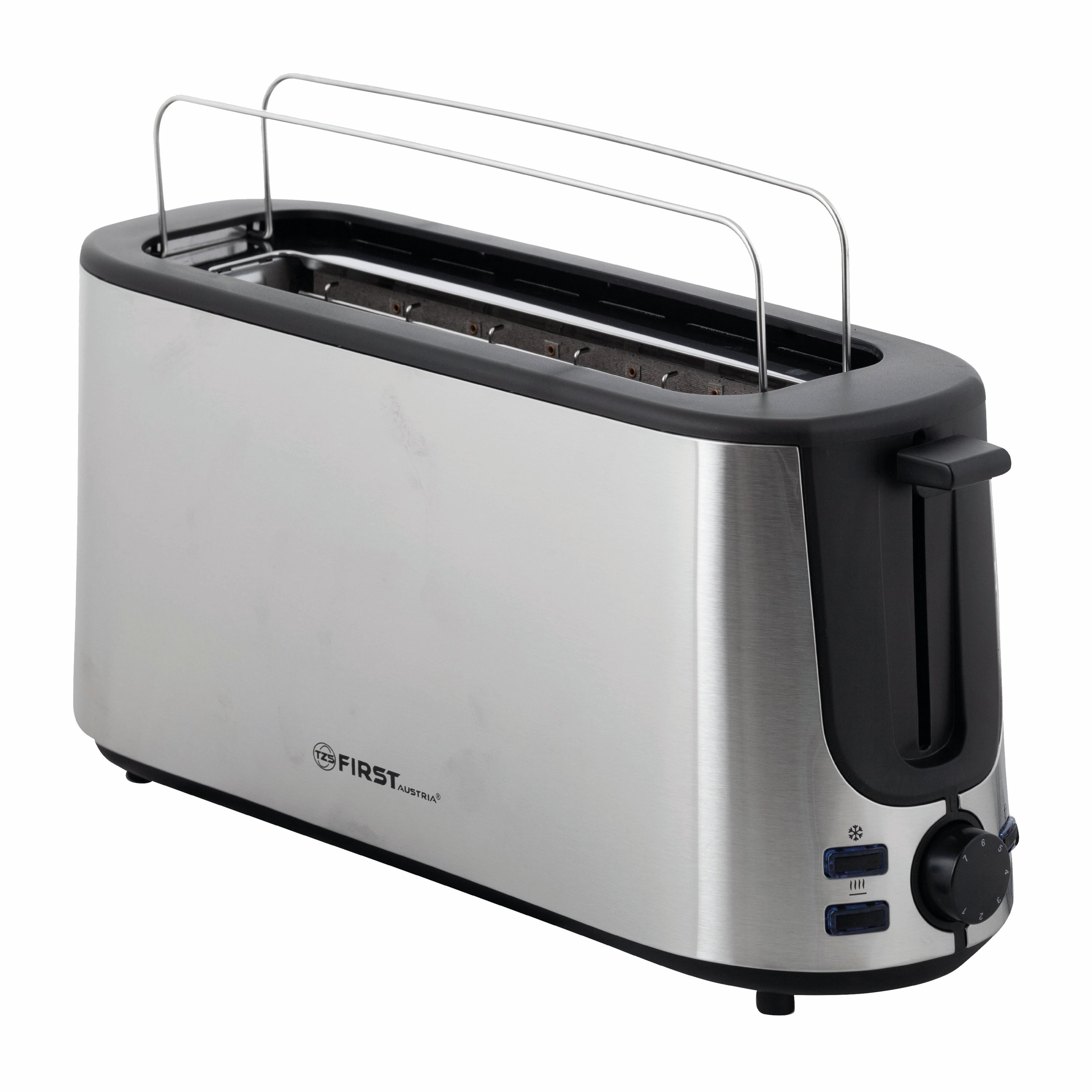 Toaster | 2 Scheiben | 1000W | Schwarz/Edelstahl