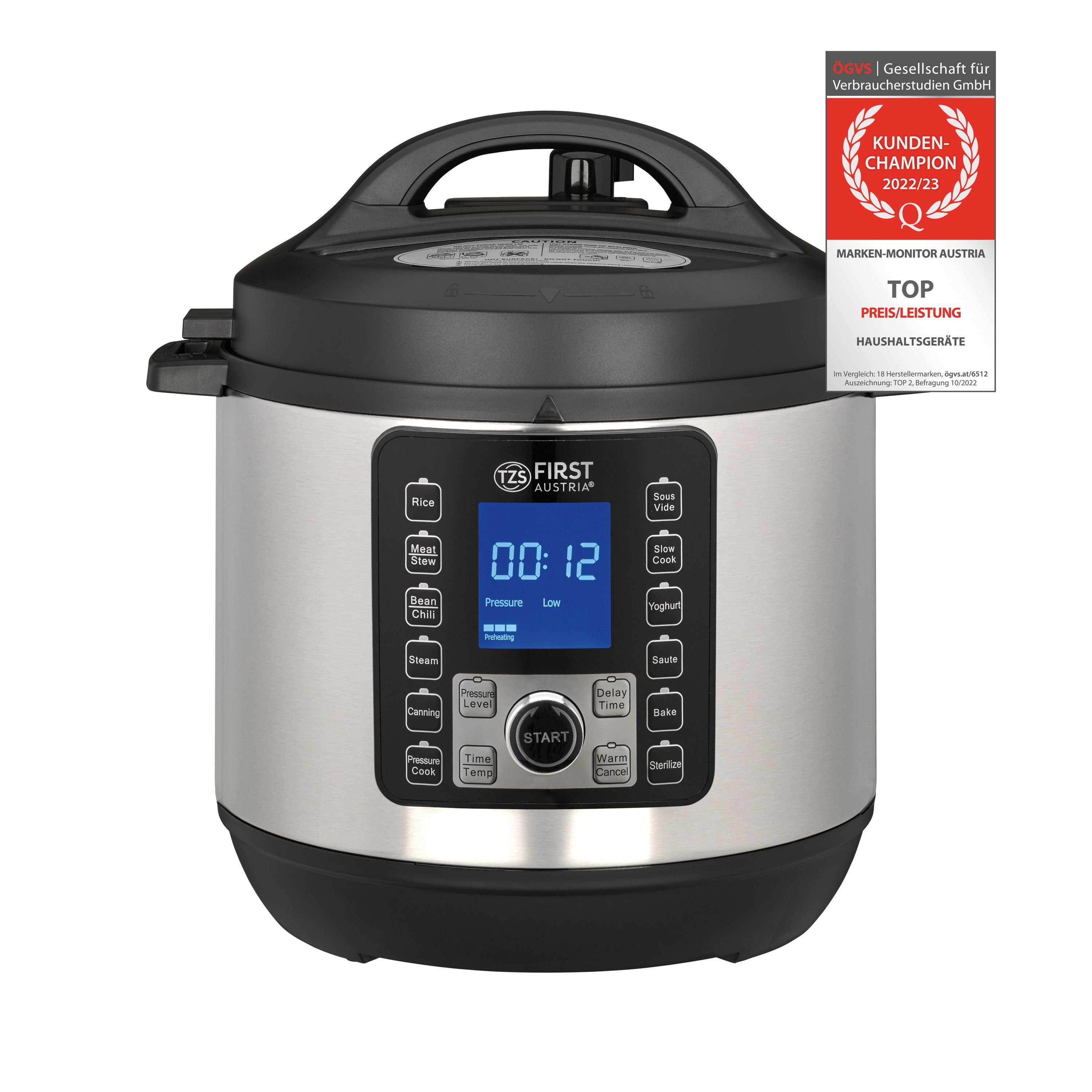 Pressure cooker electronic | 6 litres