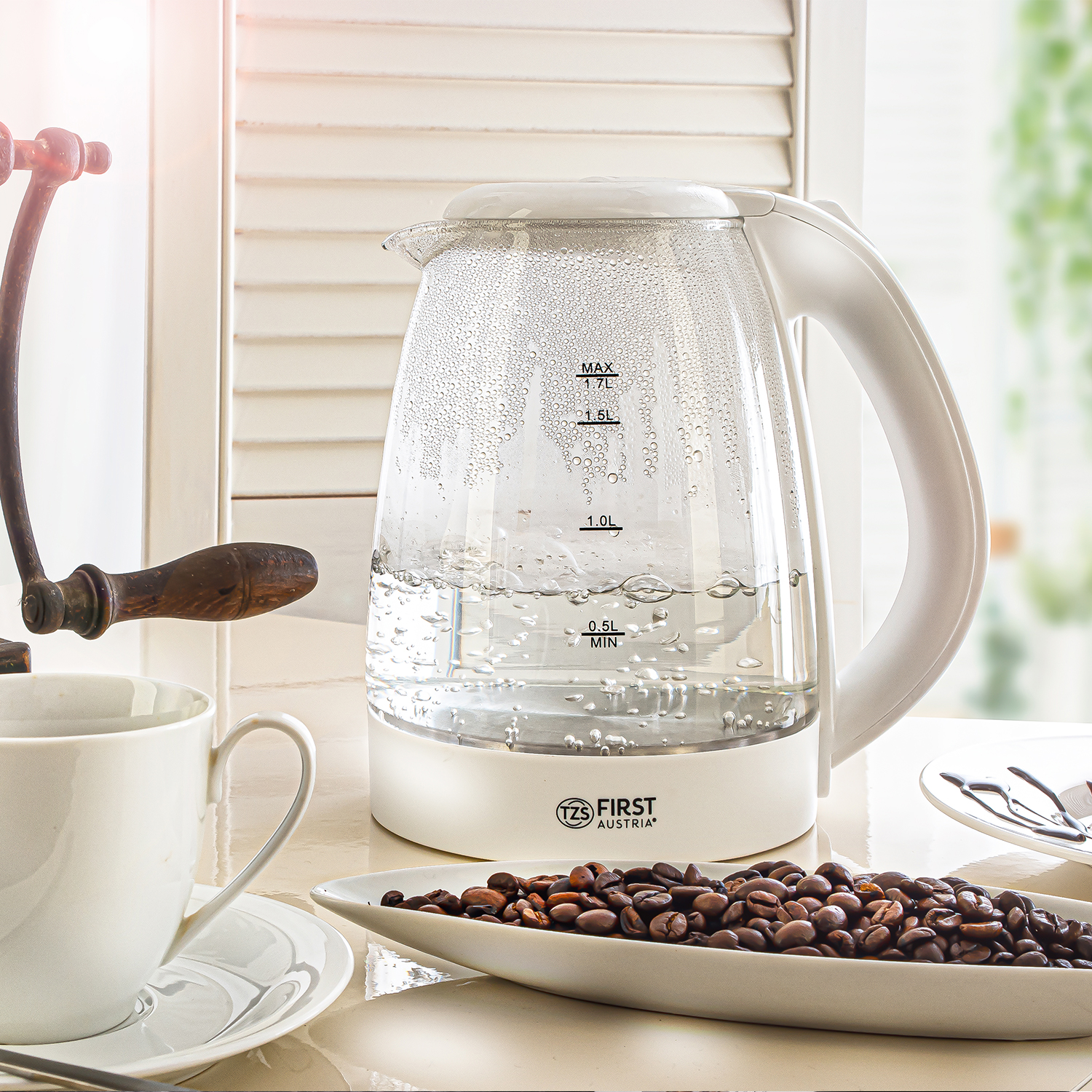 Glass kettle 2200 Watt | 1,7 litre