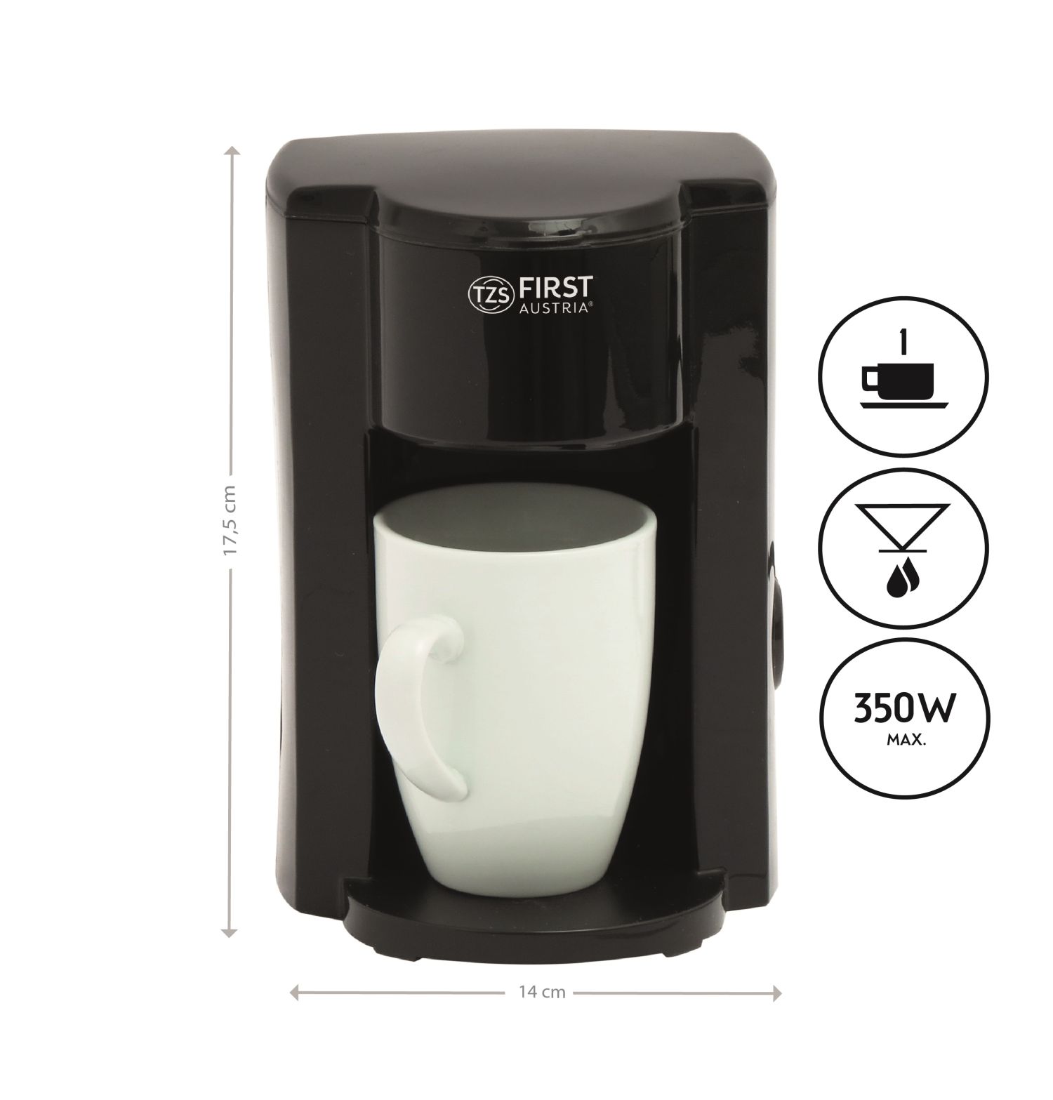 Kaffeemaschine 350 Watt | 0,125 Liter | inkl. 1 Tasse