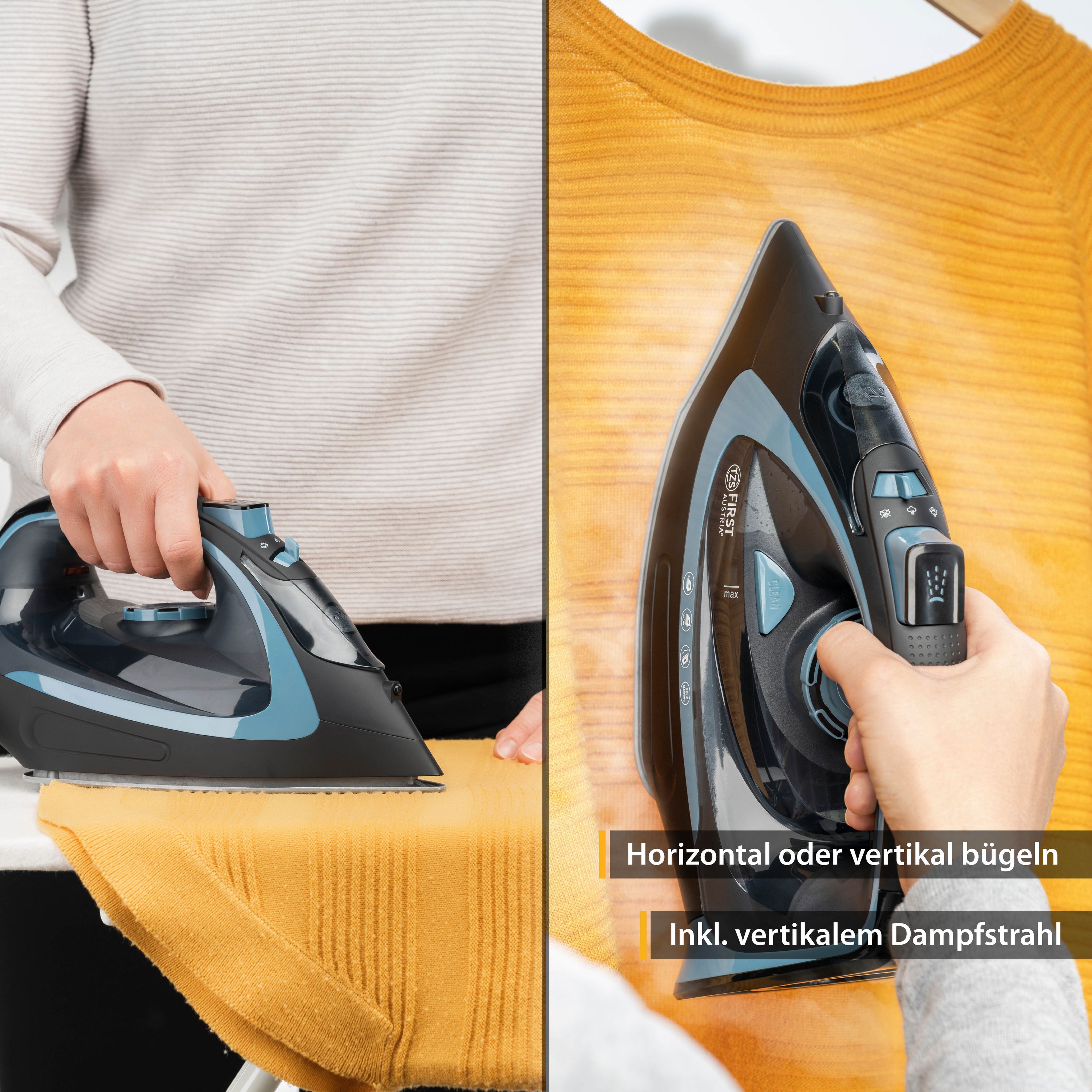 Steam iron | cordless with ironing station