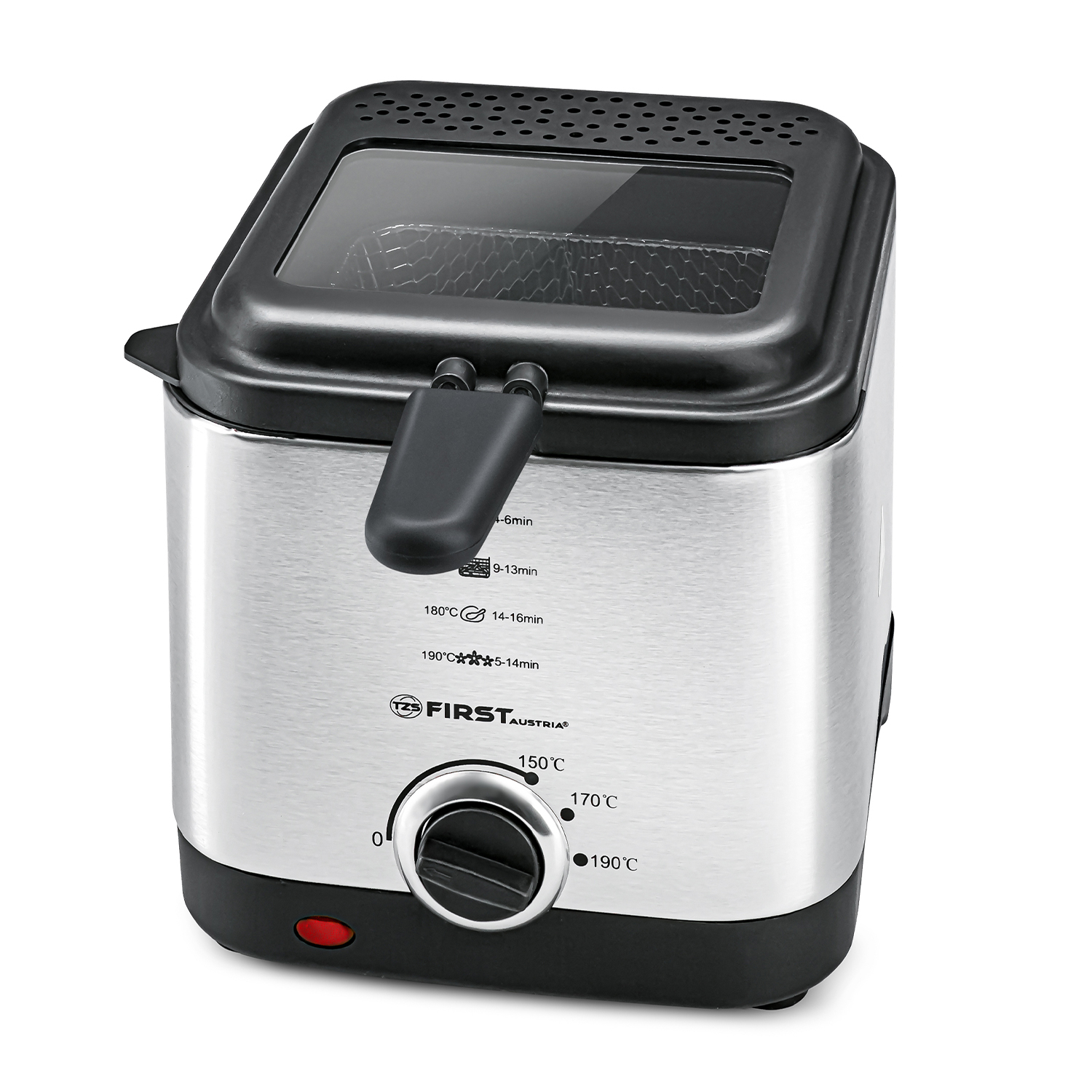 Metal deep fryer with lid 900 watts | 1.5 liters