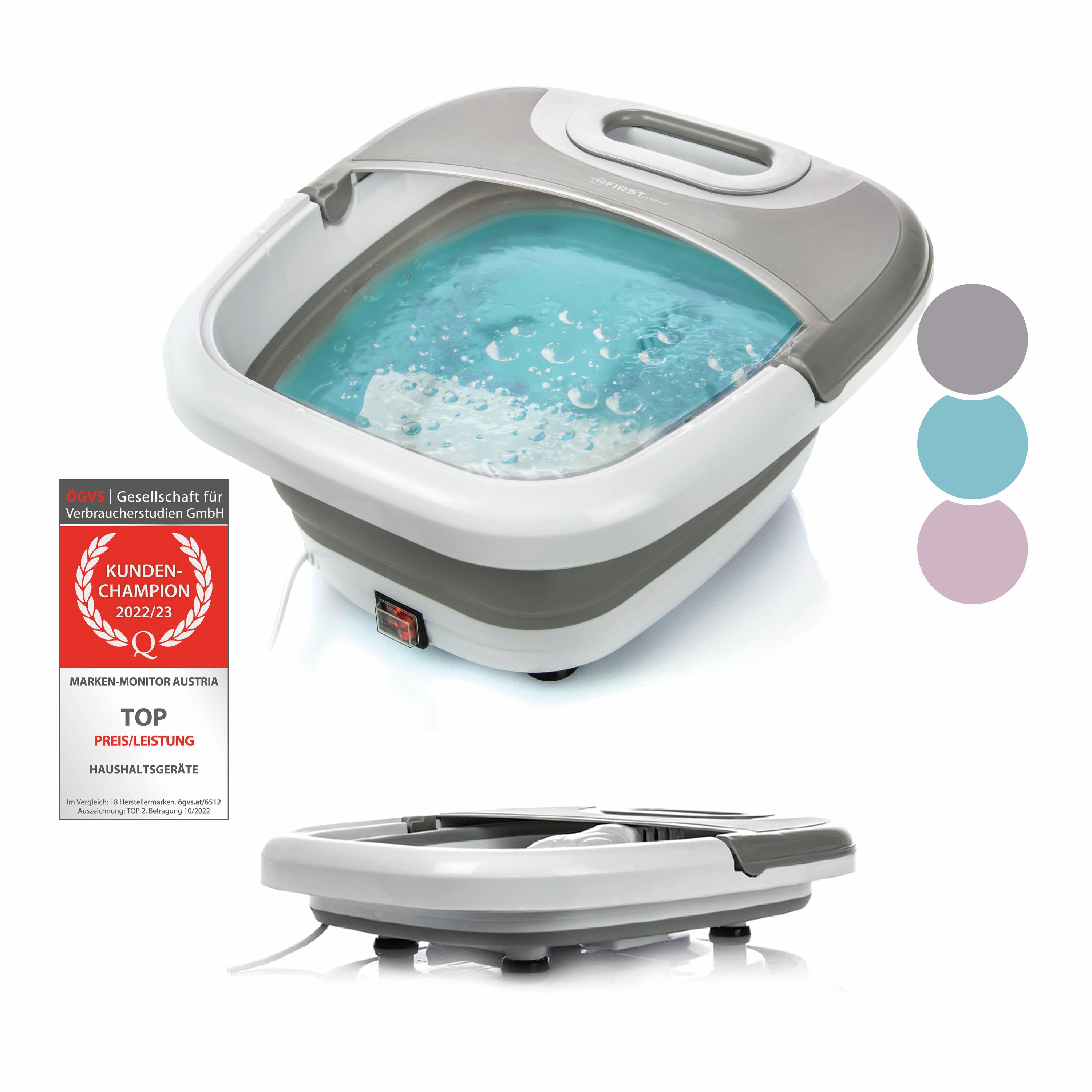 Massage foot bath | 450 watts | Infrared | Foldable