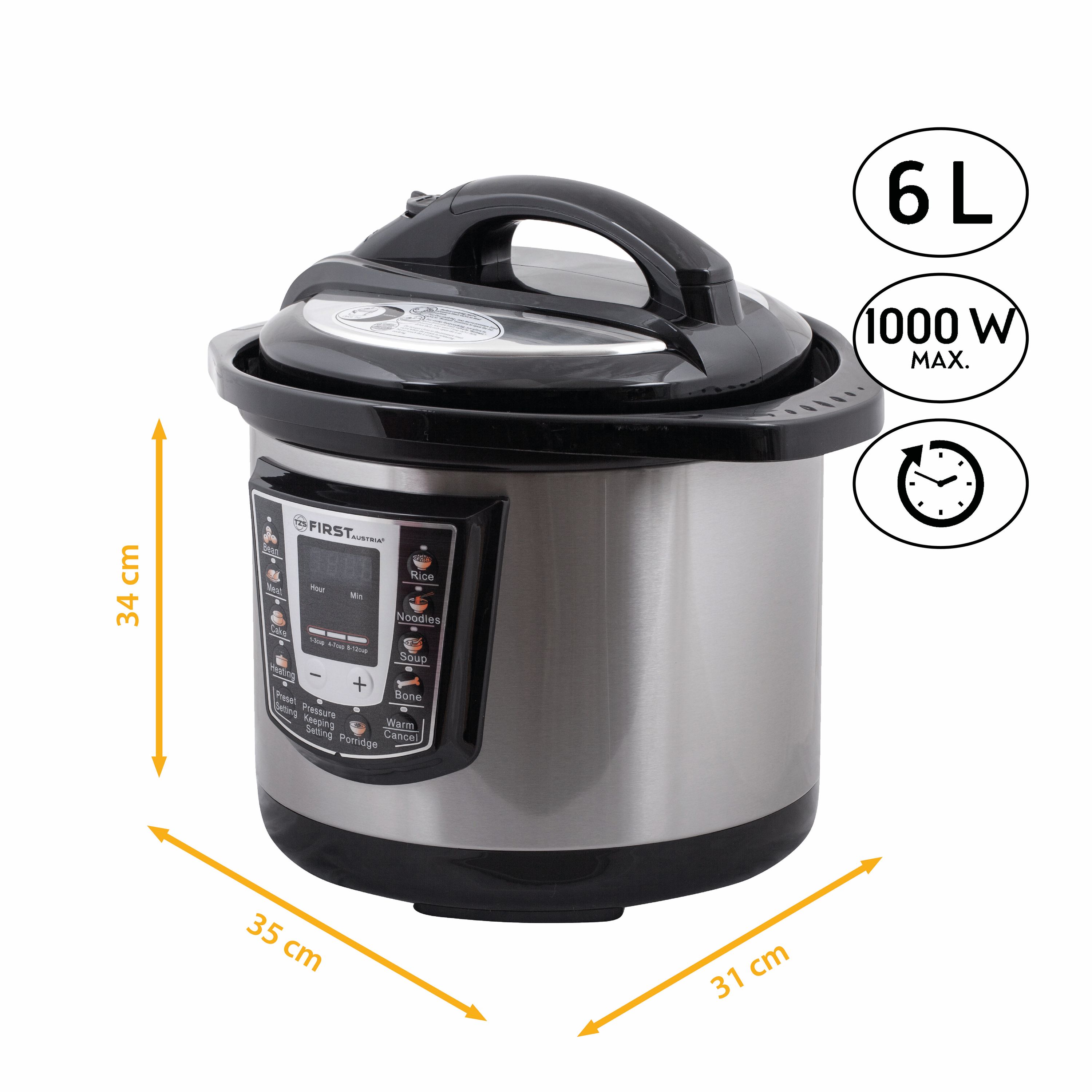 Pressure cooker electronic | 6 litres