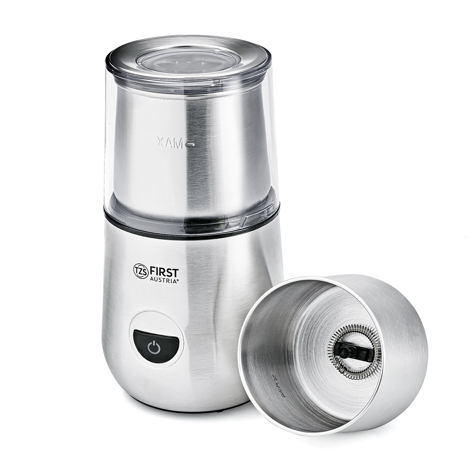 Coffee Grinder & Milk Frother 2in1 | 200W | Stainless Steel