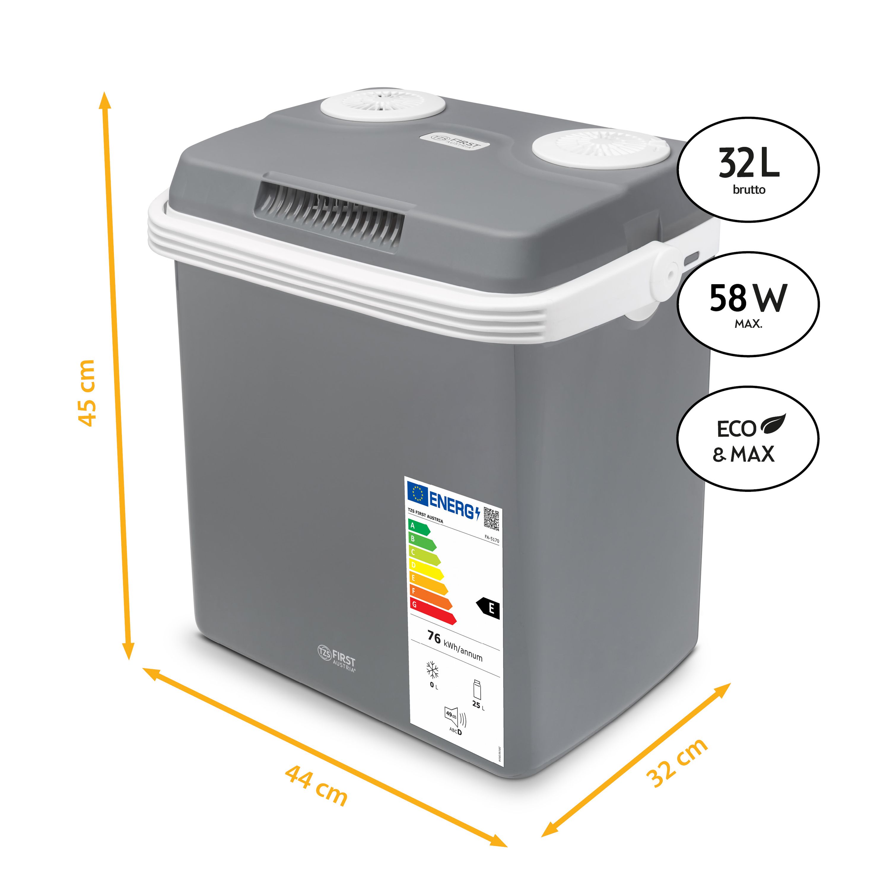 Cooling thermoelectric | 32 litres gross