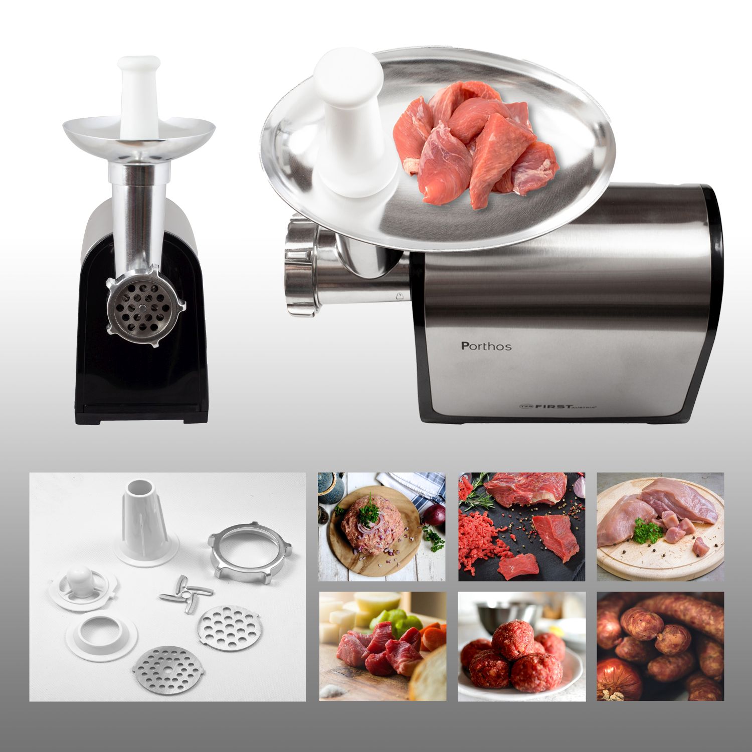 Meat grinder | 1200W | stainless steel