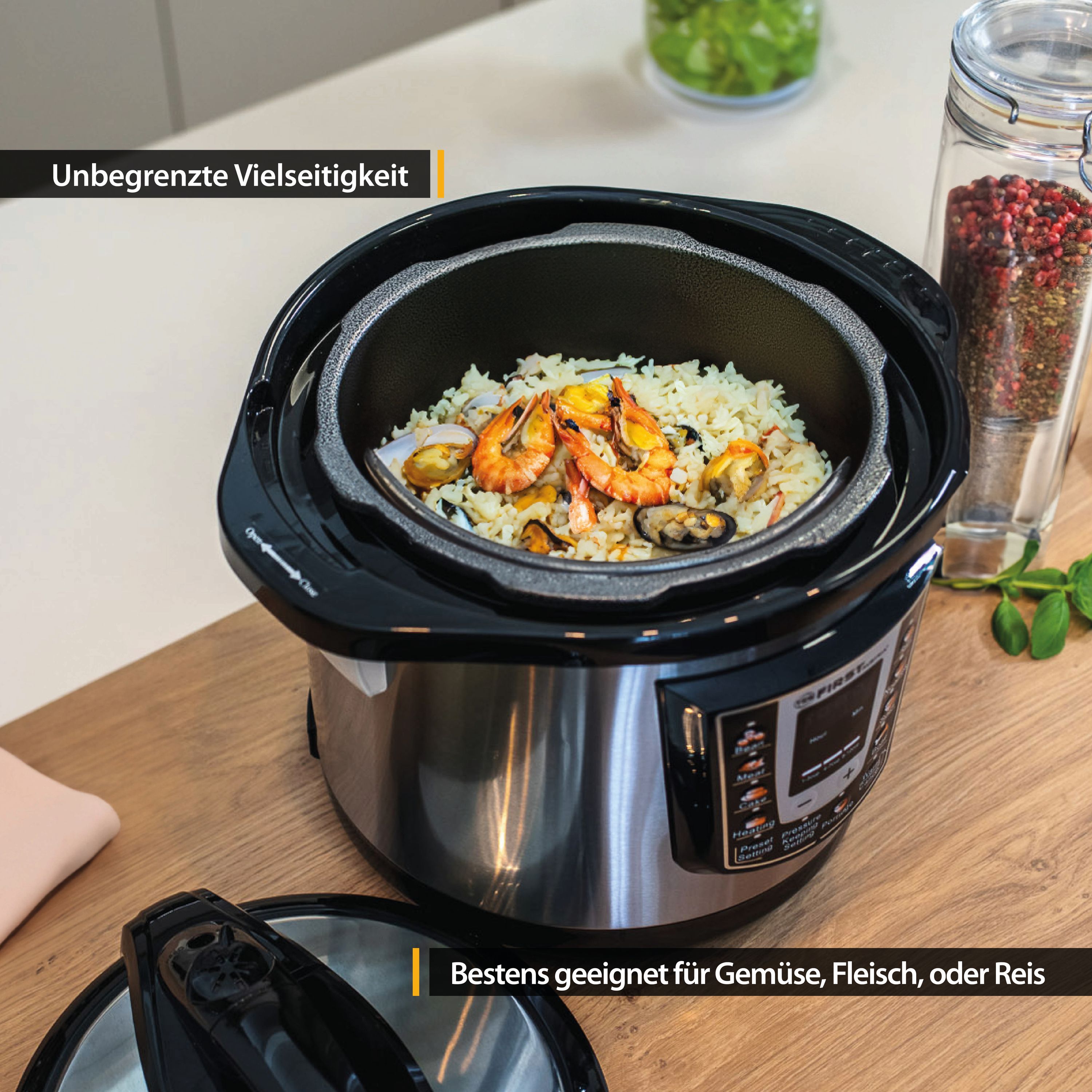 Pressure cooker electronic | 6 litres