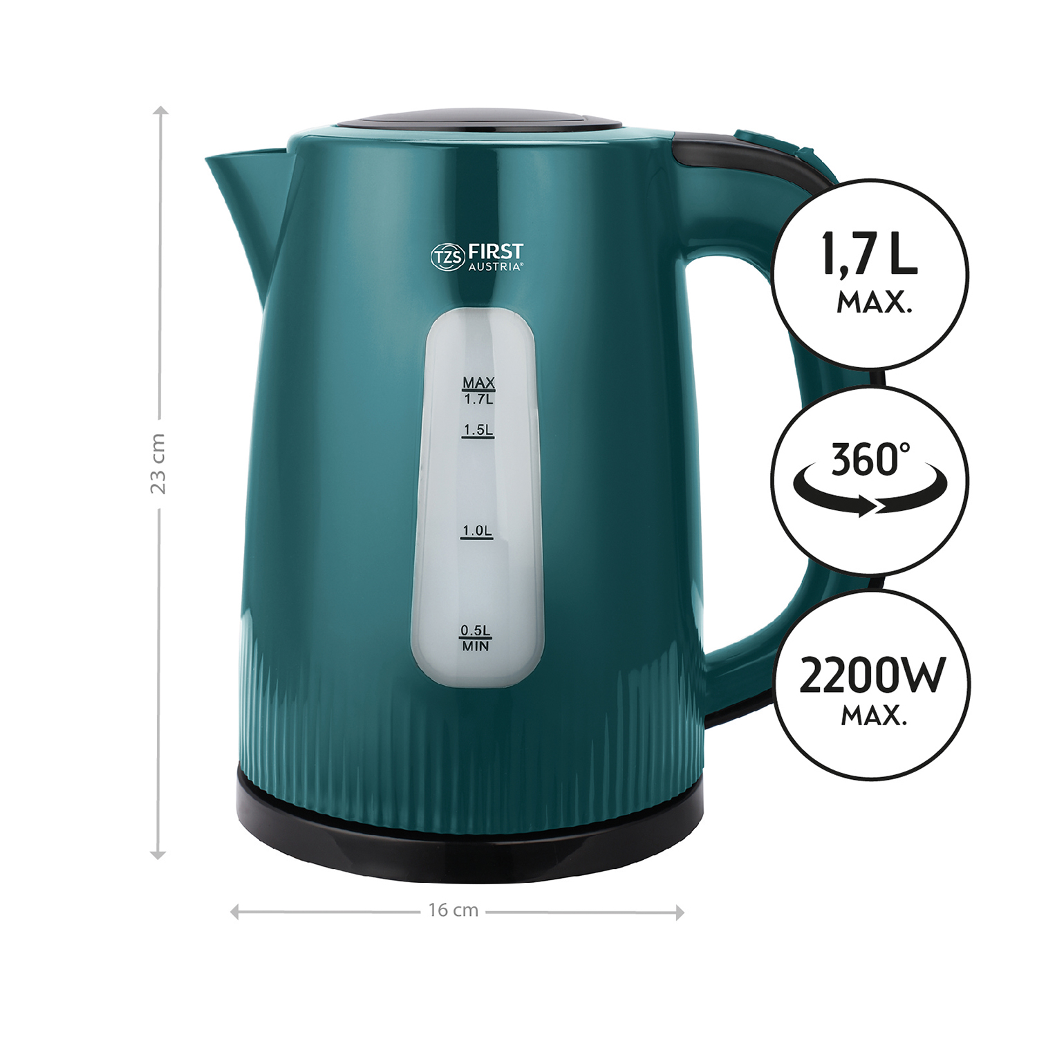 Electric kettle 2200 watts | 1.7 litre