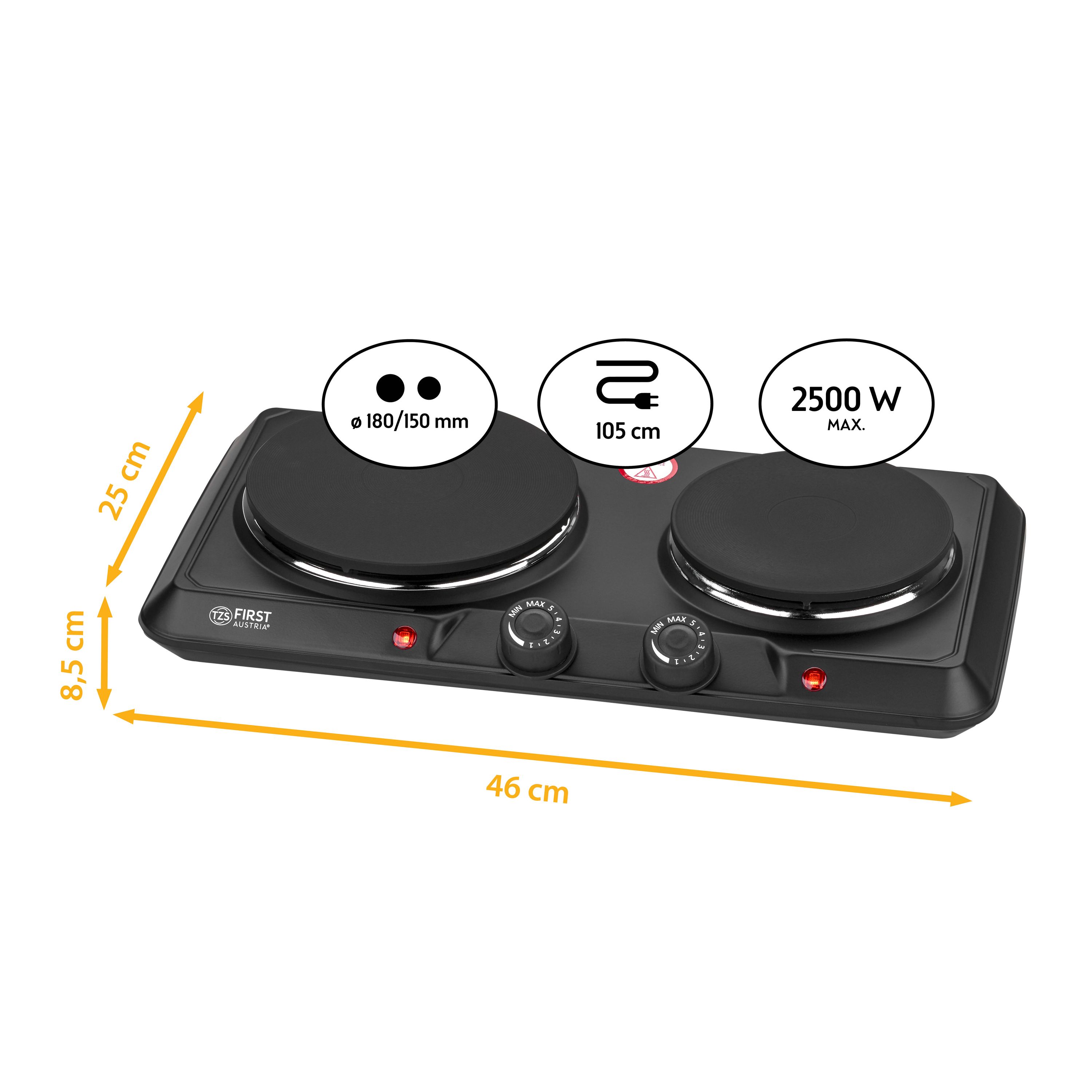 Cast iron hotplate | single or double 