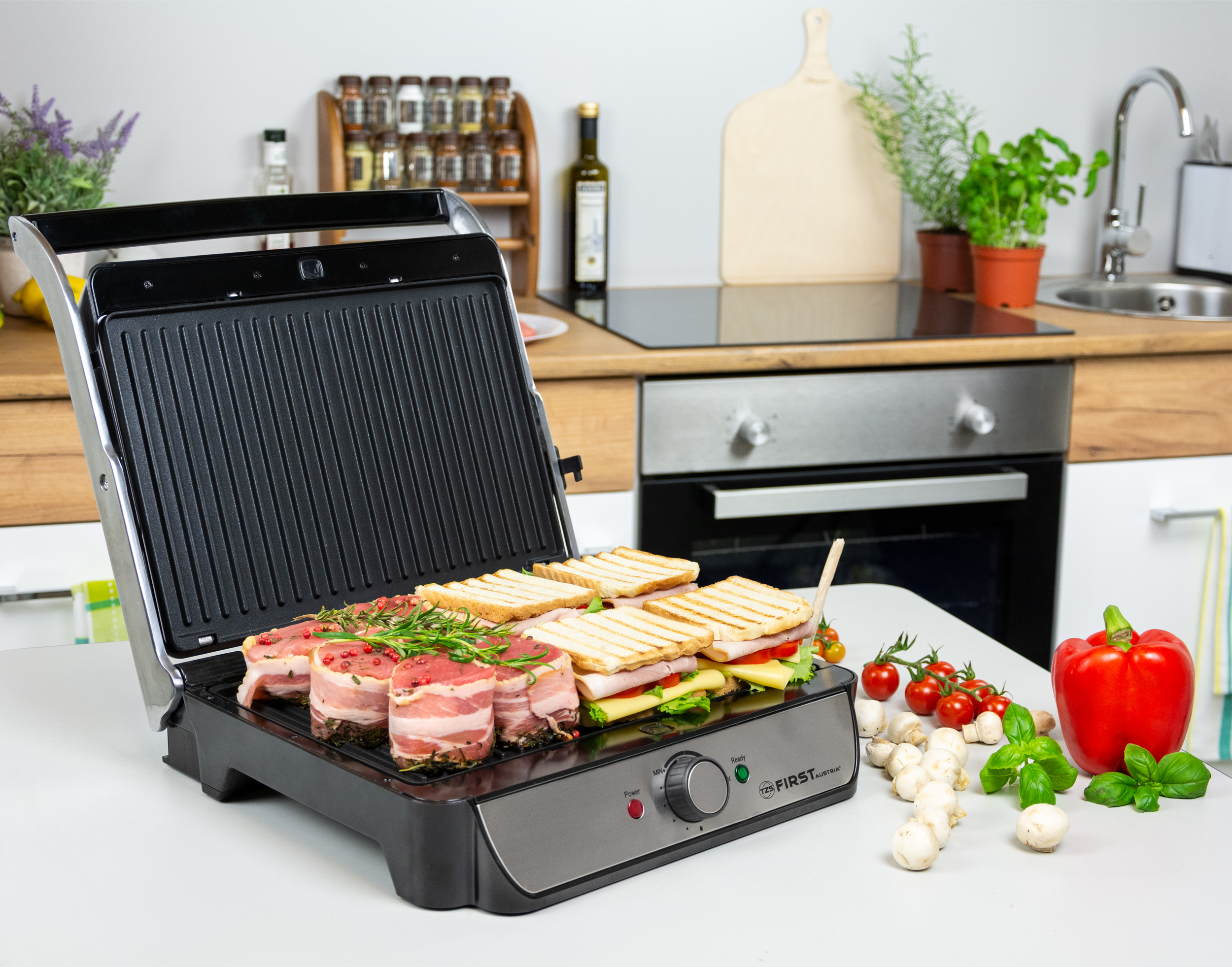 Table grill 2000 watts | 180 ° | Removable panels