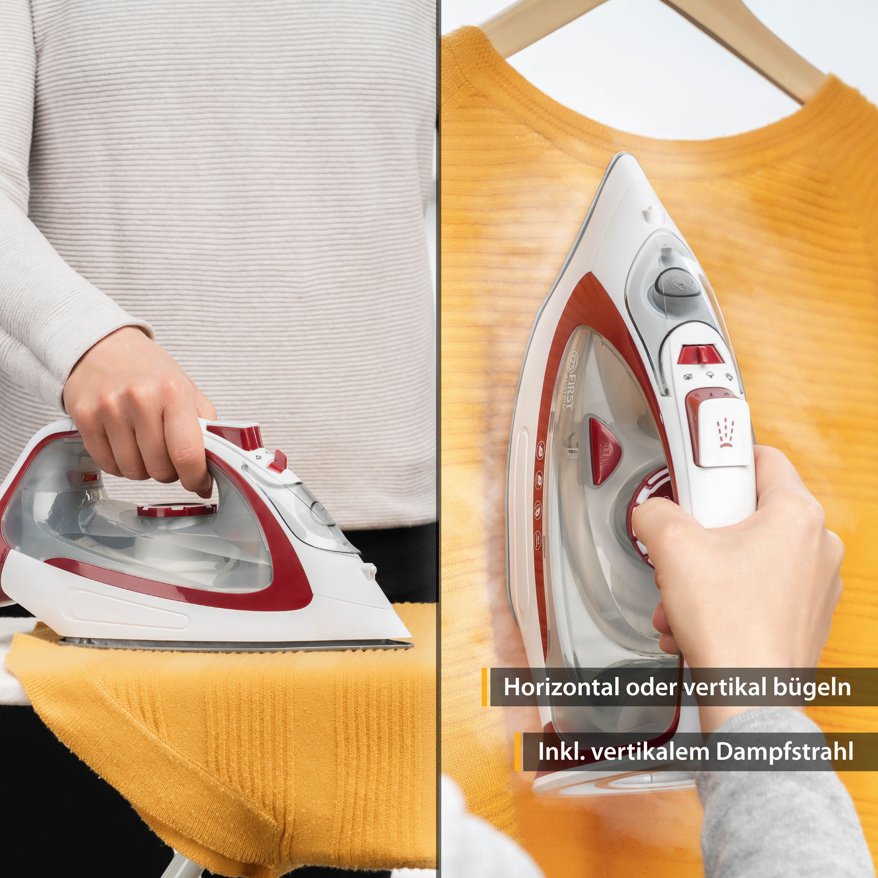 Steam iron | cordless with ironing station