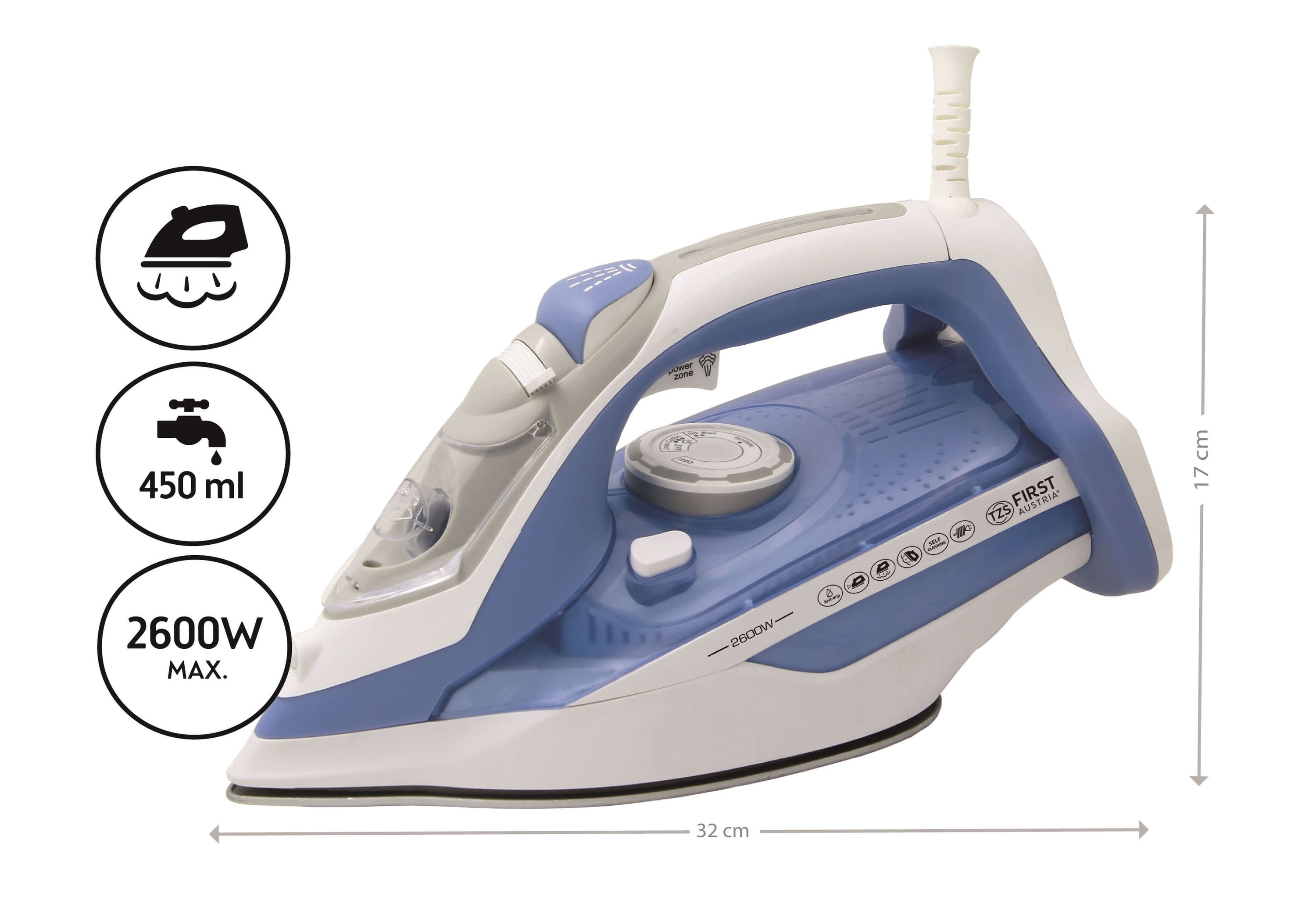 Steam iron 2600 watts