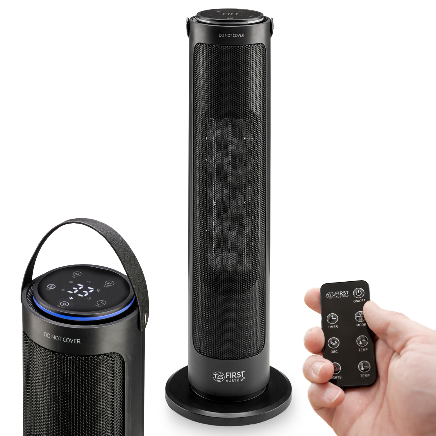 Fan heater 2000W schwarz FA55653