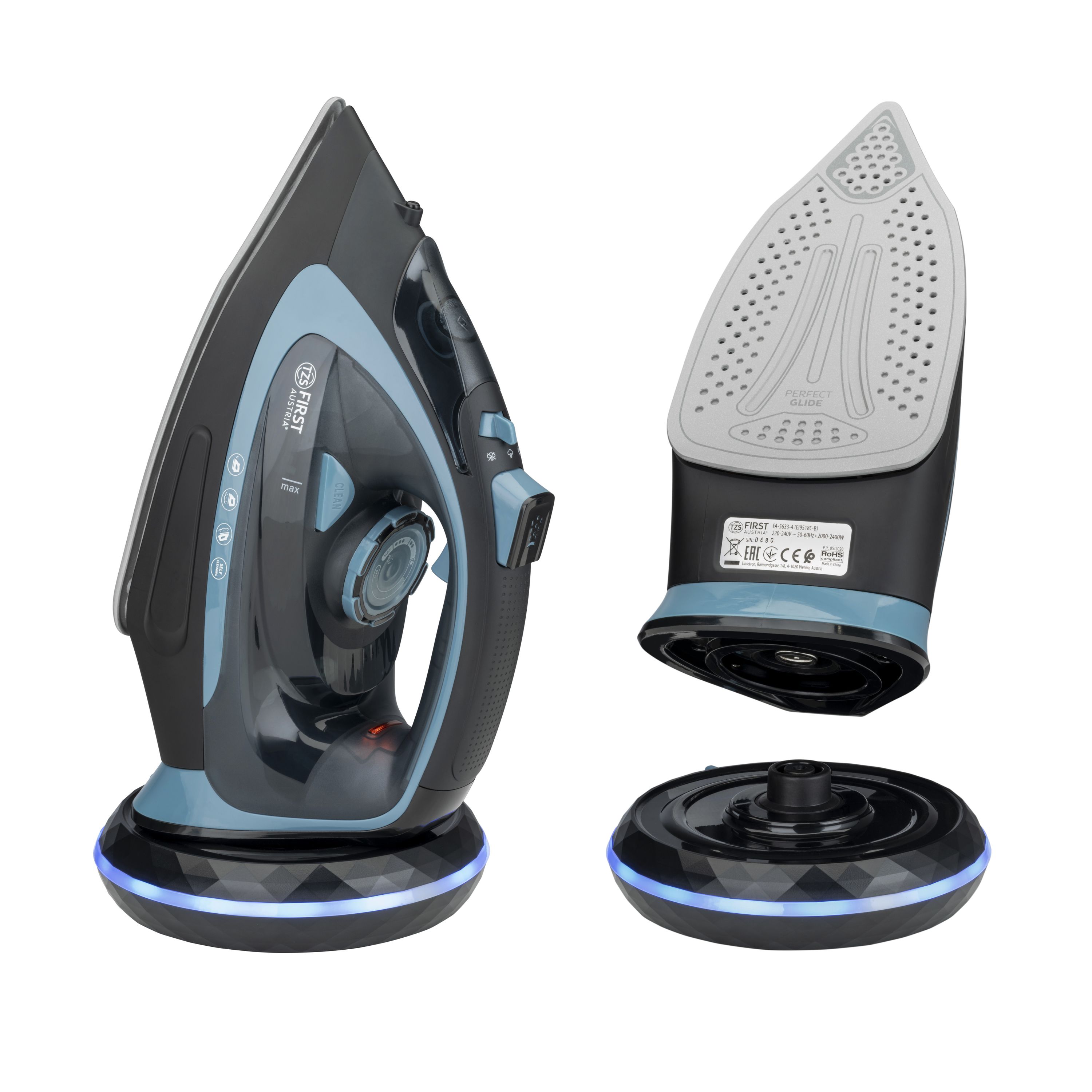 Steam iron | cordless with ironing station