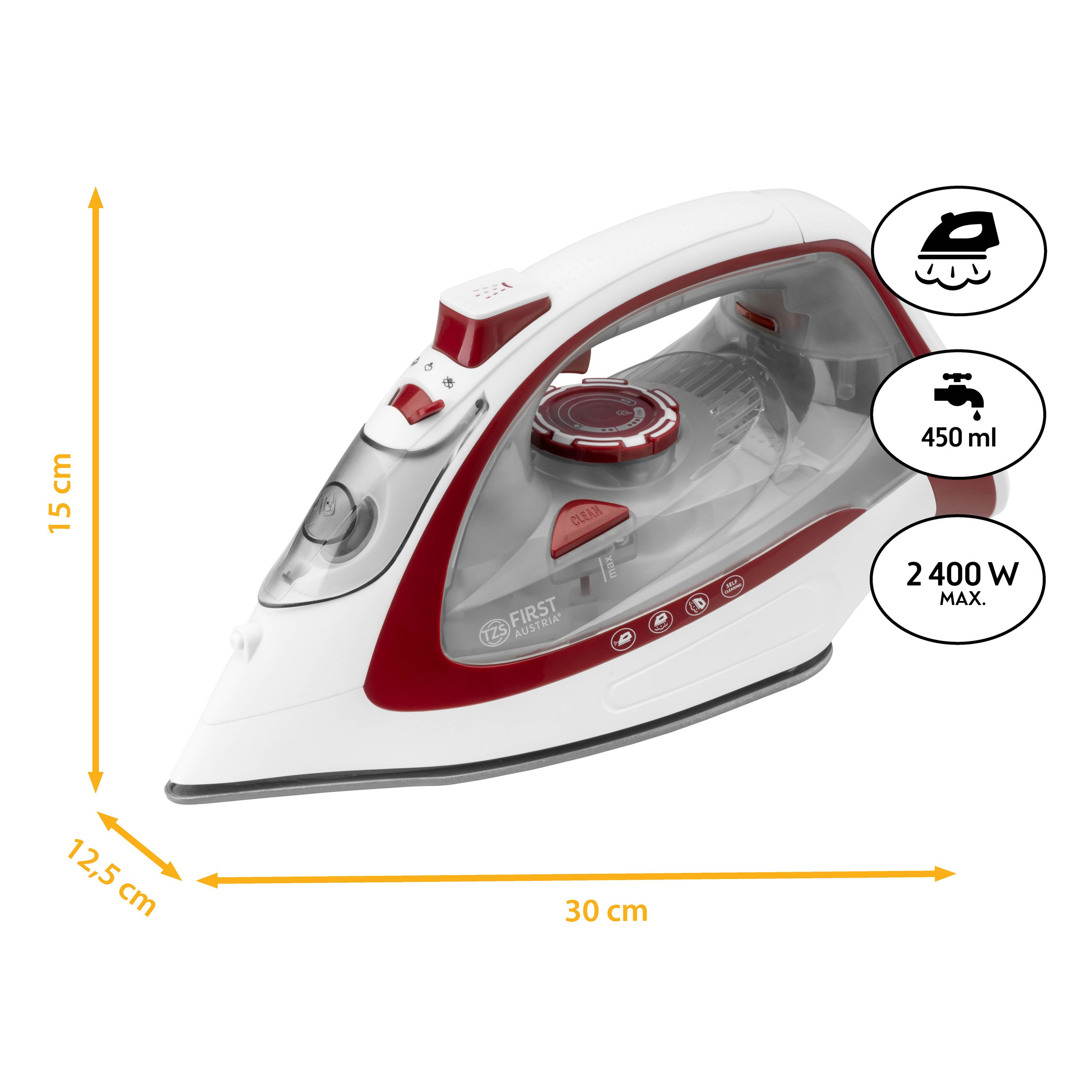Steam iron | cordless with ironing station