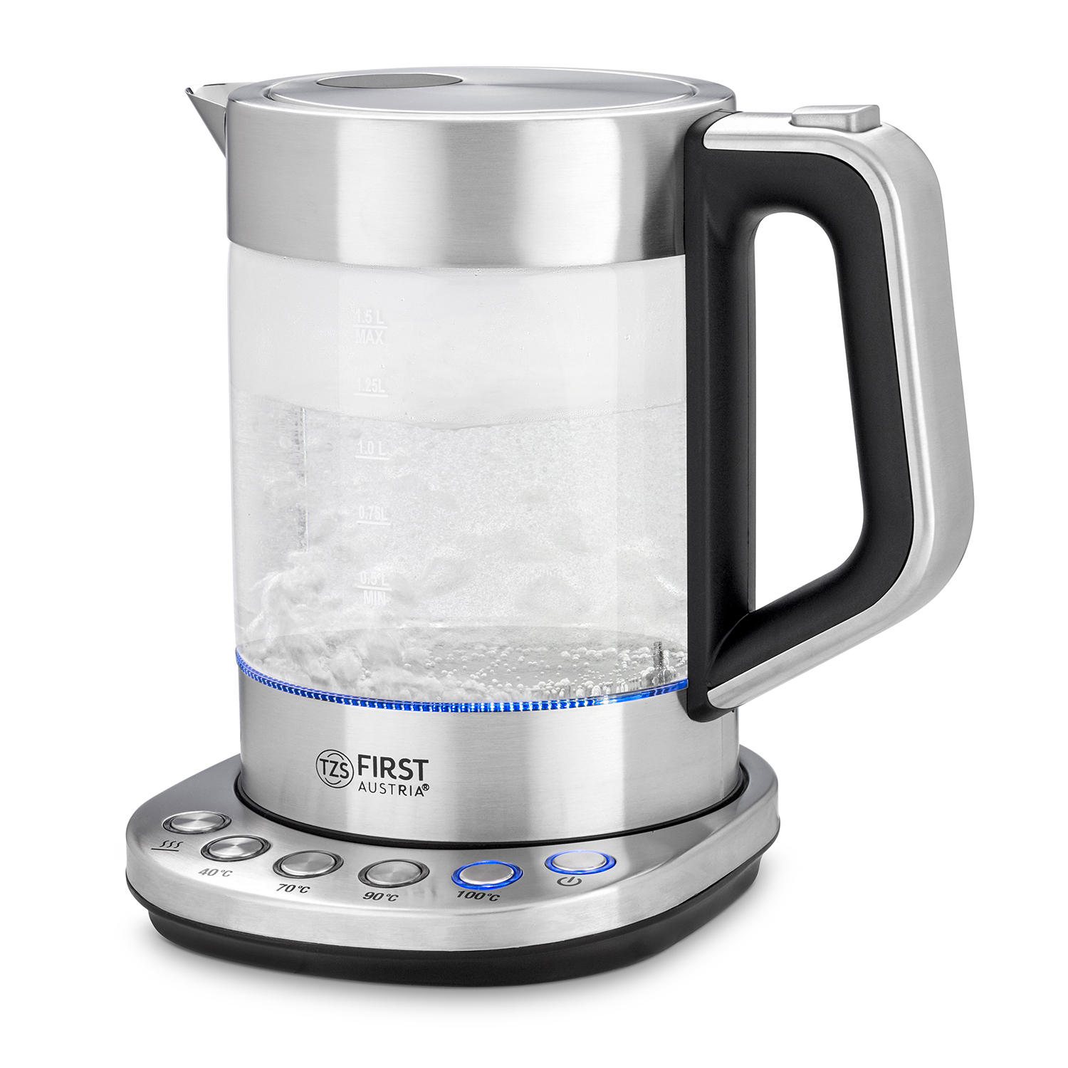 Glass kettle 2200 watts | Adjustable temp.