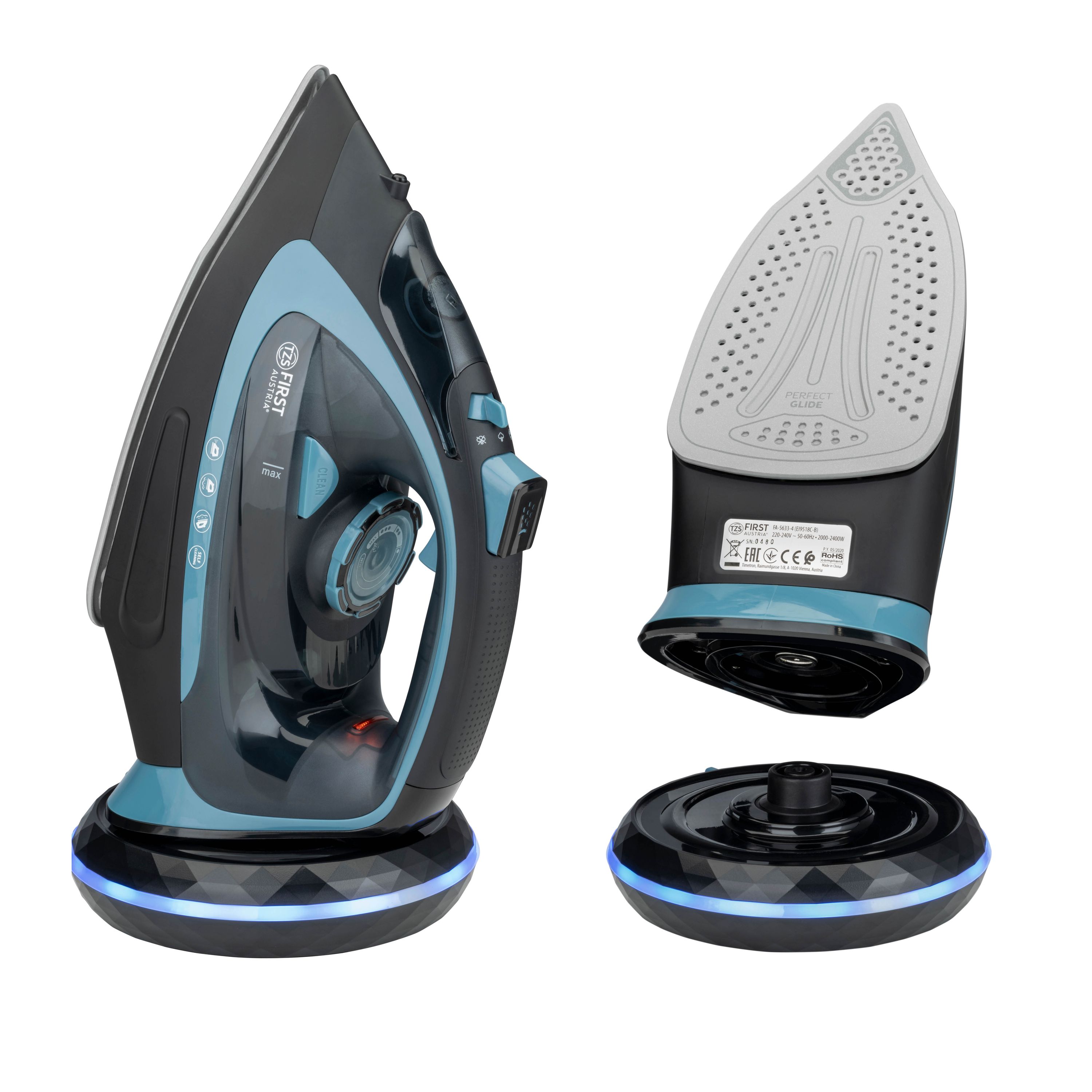 Steam iron | cordless with ironing station