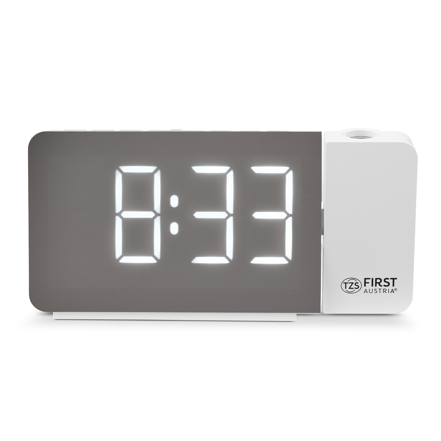 FM radio alarm clock | time projection | dual alarm 