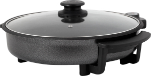 PIZZA PAN, 42CM, 1500W, METAL LID+GLASS, EXTRA DEEP