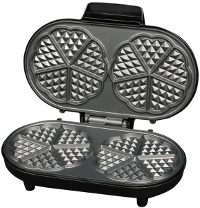 DOBLE WAFFLE MAKER WITH ADJ. THERMOSTAT, 1000W, NON STICK