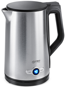 STEEL WATER KETTLE, DOUBLE, 360°, 1.7L, MAX 2.200W, DISPLAY