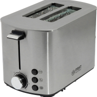 TOASTER STAINLESS STEEL, 2 SLOTS, 2 SLICES , 850W