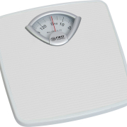 BATHROOM SCALE, MECHANICAL, 130KG, WHITE