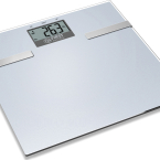 BODY FAT BATHROOM SCALE, DIGITAL, 150KG/100G, SILVER