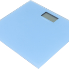 BATHROOM SCALE, DIGITAL, GLASS, 150KG/100G, LIGHT BLUE