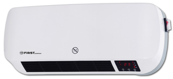 CERAMIC WALL HEATER, NO FIN, 2000W, LED DISPLAY