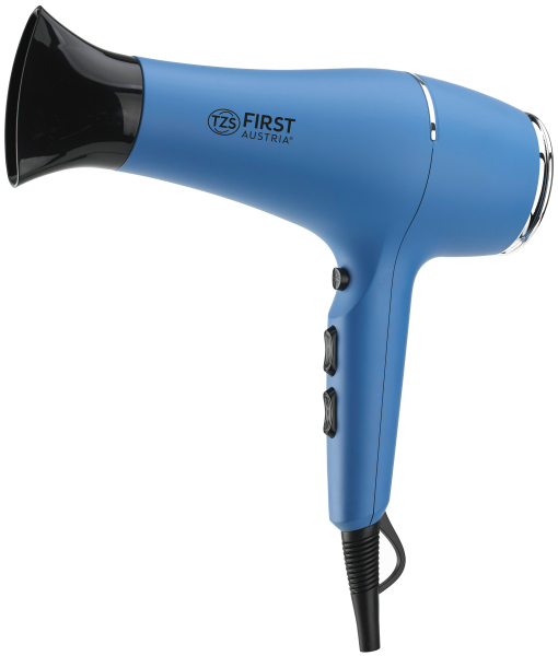 HAIR DRYER, 2200W MAX, IONIC, DIFFUSER, BLUE