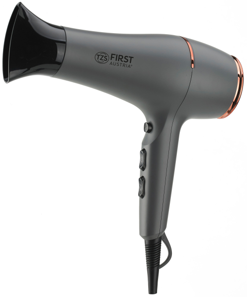 HAIR DRYER, 2200W MAX, IONIC, DIFFUSER, GREY