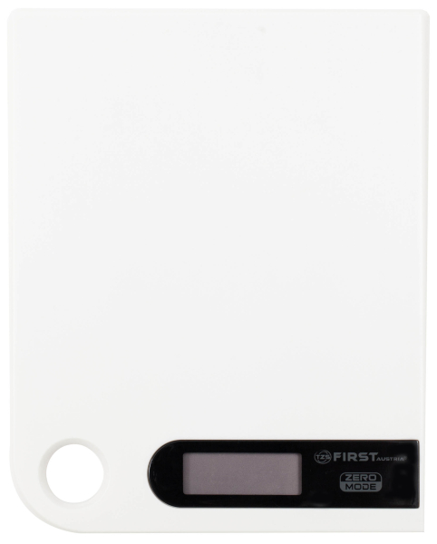 KITCHEN SCALE ELECTRONIC, CAP. 5KG/1G, WITH HOLE, WHITE